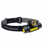 Фонарь светодиодный налобный Космос KocH103WLith аккумуляторный