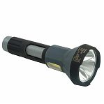 Фонарь ручной Feron TH2410  USB ZOOM 48790 с аккумулятором, серый с черным