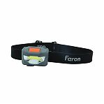 Фонарь светодиодный налобный Feron TH2301 аккумуляторный, 3 Вт, 1COB, USB, пластик, серый