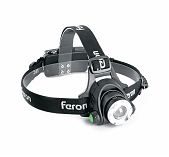 Фонарь светодиодный налобный Feron TH2305 Zoom аккумуляторный, 5 Вт, 2х18650, пластик, алюминий, черный