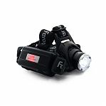 Фонарь светодиодный налобный Feron TH2305 Zoom аккумуляторный, 5 Вт, 2х18650, пластик, алюминий, черный