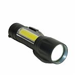 Фонарь ручной Feron TH2408  USB ZOOM 51118 с аккумулятором, 3 режима, черный