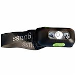 Фонарь светодиодный налобный Gauss, модель GFL410, 3W, 400mAh, 80lm, аккумулятор Li-ion, 3 режима