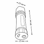 Фонарь светодиодный ручной Gauss, модель GFL207, 3W, 350mAh, 100lm, аккумулятор Li-ion, 3 режима