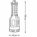 Фонарь светодиодный ручной Gauss, модель GFL208, 8W, 800mAh, 150lm, аккумулятор Li-ion, 4 режима