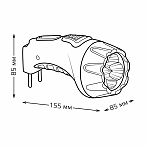 Фонарь светодиодный ручной Gauss GF105, 3.5 Вт, 60 Лм, 700 mAh, дальность 70 м, универсальный