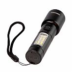 Фонарь ручной Космос KOC134Lit, аккумуляторный, 10Вт LaserLED/Li-ion 18650 1200 мАч, алюминиевый корпус, USB Type-C