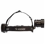 Фонарь светодиодный налобный Космос KOC855Lit, аккумуляторный, 10Вт, P50, LED/Li-ion18650, 2х1000 мАч, USB Type-C
