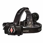 Фонарь светодиодный налобный Космос KOC855Lit, аккумуляторный, 10Вт, P50, LED/Li-ion18650, 2х1000 мАч, USB Type-C