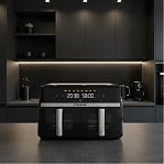 Аэрогриль Brayer BR2050, съемная решетка, таймер, LCD-дисплей, 8 программ, 10 л, 2200 Вт