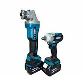 Набор электроинструментов Kross KLi125+KLi20M, 2в1, 21В, 2 АКБ 4.0 Ач, зарядное устройство, кейс
