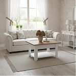 Столик журнальный Прованс, ЛДСП, МДФ, для гостиной, 480х650х650 мм