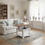 Столик журнальный Прованс, ЛДСП, МДФ, для гостиной, 480х650х650 мм