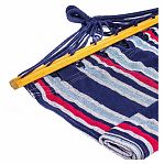 Гамак полотняный хлопковый LG12 6/7/8, с планкой, до 100 кг, 90х200х280 см