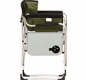 Кресло складное Green Days 820х600х550 мм черно-зеленое с подстаканником 100 кг YTDC024