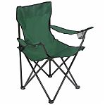 Кресло складное Ecos DW-2009H, 993100, с подлокотниками, с подстаканниками, полиэстер, зеленое, 500х500х800 мм, до 120 кг