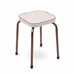 Табурет Nika Фабрик 5 203743, с мягким сиденьем, бежевый, 32x32х46.5 см