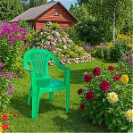 Кресло пластиковое Стандарт Пластик Салют 217504, зеленый