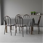 Стул New Victoria с мягким сиденьем, античная медь, серый, 35х38х87 см