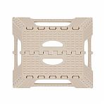 Табурет ЗПИ Альтернатива Плетенка М7092, складной, большой, бежевый, 310х350х445 мм