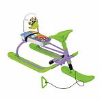 Снегокат Nika, Twiny1 Спорт, TW1+/МН, Монстр, сиреневый каркас, сталь, складная спинка, 405х485х990 мм