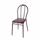 Стул кухонный New Victoria с мягким сиденьем, античная медь/шоколад 35х38х87 см