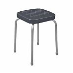 Табурет Nika Haushalt НТ3/C, мягкое квадратное сиденье, 320х320 мм, темно-серый