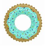 Круг для плавания Bestway Sweet Donut 36300, надувной, устойчивая конструкция, 91 см