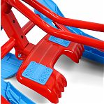 Снегокат Nika Тимка Спорт 4-1 Sportcar, красный каркас, сталь, 450х490х1100 мм