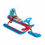 Снегокат Nika Тимка Спорт 4-1 Sportcar, красный каркас, сталь, 450х490х1100 мм