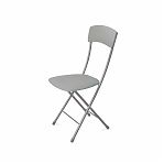 Стул NIKA Ника 2, кухонный, складной, мягкое сиденье, темно-серый, 395х545х930 мм