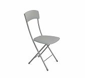 Стул NIKA Ника 2, кухонный, складной, мягкое сиденье, темно-серый, 395х545х930 мм