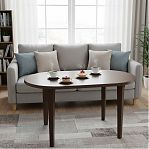 Стол Стандарт Пластик, овальный, пластиковый, шоколадный, 71х80х140 см