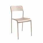 Стул Nika Ника7 СТ7/БЖ, светло-бежевый, бежевый металлик, жесткое сиденье, 410х475х780 мм