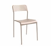 Стул Nika Ника7 СТ7/БЖ, светло-бежевый, бежевый металлик, жесткое сиденье, 410х475х780 мм