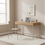 Стул Nika Ника7 СТ7/БЖ, светло-бежевый, бежевый металлик, жесткое сиденье, 410х475х780 мм