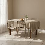 Стул Nika Ника7 СТ7/БЖ, светло-бежевый, бежевый металлик, жесткое сиденье, 410х475х780 мм