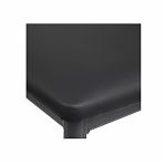 Стул Джокер 492468, 390х370х430 мм, темный графит на серебре, сиденье квадратное, на металлических ножках