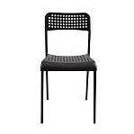 Стул Nika Ника 7 СТ7/Ч, черный матовый, жесткое сиденье, металлокаркас, 410х475х780 мм