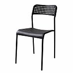 Стул Nika Ника 7 СТ7/Ч, черный матовый, жесткое сиденье, металлокаркас, 410х475х780 мм