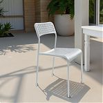 Стул Nika Ника 7 СТ7/С, серый матовый, жесткое сиденье, металлокаркас, 410х475х780 мм