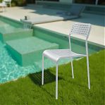 Стул Nika Ника 7 СТ7/С, серый матовый, жесткое сиденье, металлокаркас, 410х475х780 мм