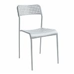 Стул Nika Ника 7 СТ7/С, серый матовый, жесткое сиденье, металлокаркас, 410х475х780 мм