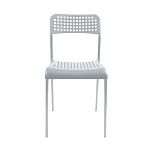 Стул Nika Ника 7 СТ7/С, серый матовый, жесткое сиденье, металлокаркас, 410х475х780 мм