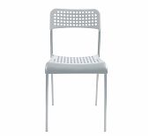 Стул Nika Ника 7 СТ7/С, серый матовый, жесткое сиденье, металлокаркас, 410х475х780 мм