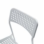 Стул Nika Ника 7 СТ7/С, серый матовый, жесткое сиденье, металлокаркас, 410х475х780 мм