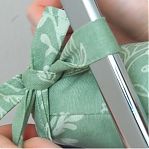 Сидушка на стул Мультидом Мильфлер МТ71-178, с завязками, рогожка, цвет зеленый, 45х400х400 мм