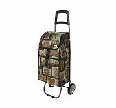 Сумка-тележка Рыжий Кот Натюрморт, хозяйственная, складная, 30 кг
