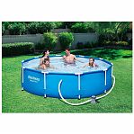 Бассейн каркасный Bestway Steel Pro 56679, с фильтр-насосом, синий, 76х305 см