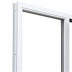 Оконный блок ПВХ 1.2х1.3 м, 70 мм стеклопакет, правый двухстворчатый, белый